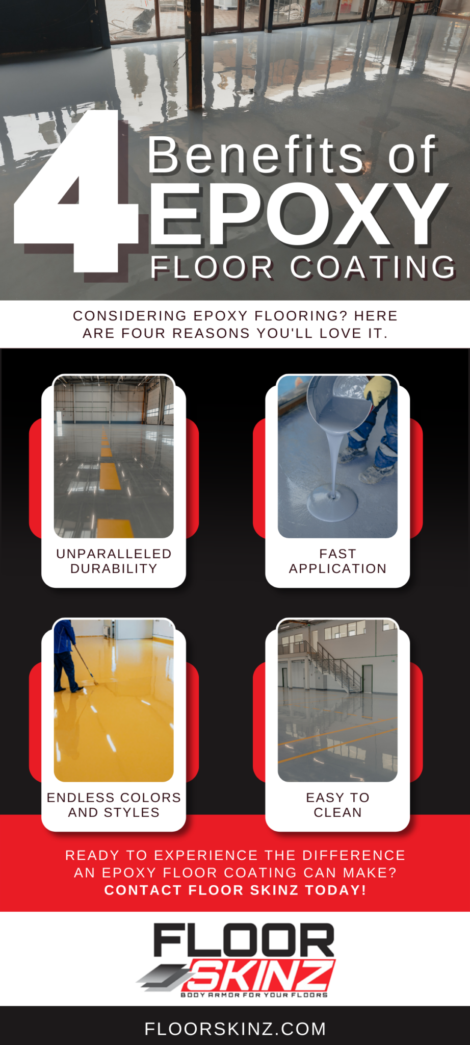 Floor Skinz - 4 Benefits of Epoxy Floor Coating
